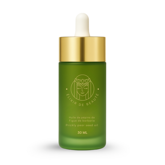 Huile de pépins de figue de barbarie Idili 30ml flacon en verre vert 
